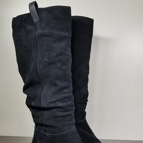 BP. 'Traffic' Knee High Slouch Boot, Black Suede, Womens Size 7.5 M - Picture 4 of 12